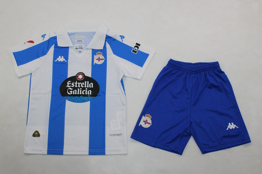 Kit de niño Deportivo Coruña local 24/25