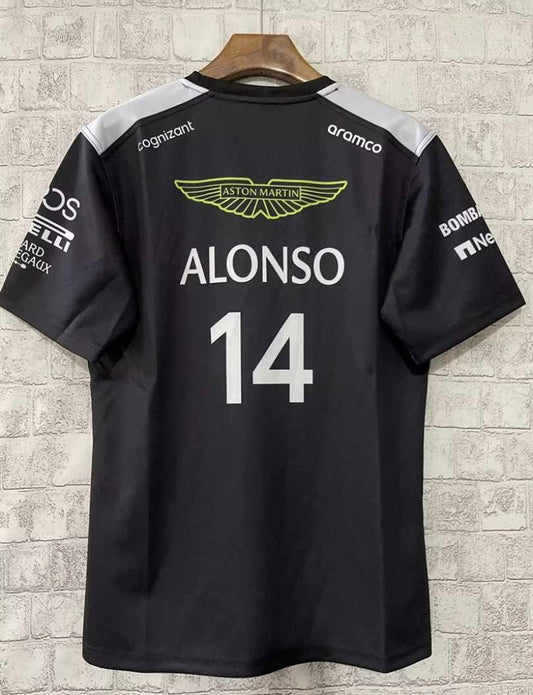 Camiseta Aston Martin negra - Fernando Alonso 14