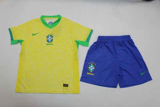 Kit de niño Brasil local 2024 versión jugador