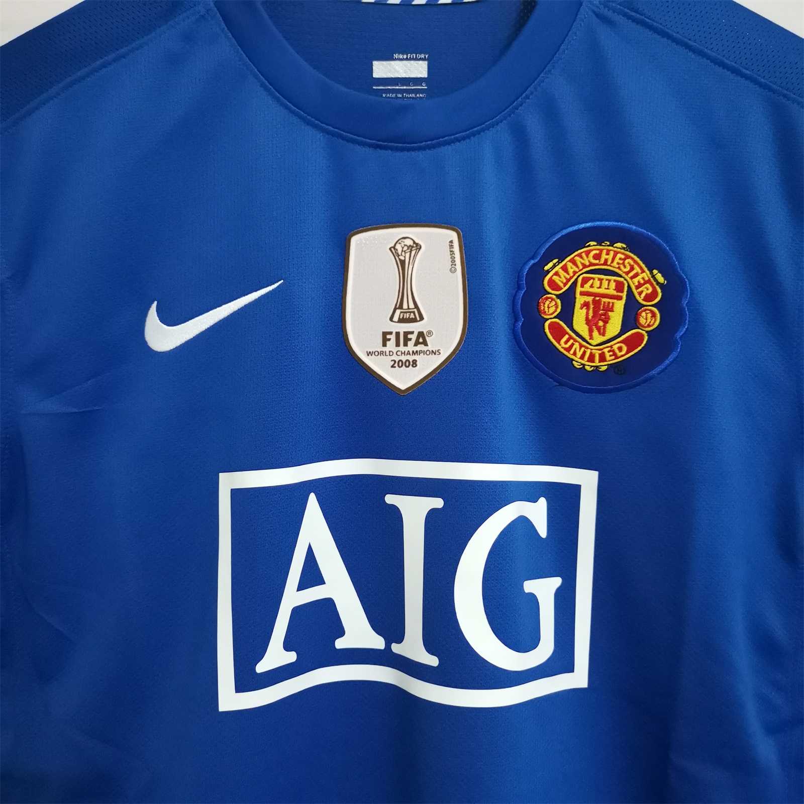 Manchester United local retro 2008 – Aguero Camisetas