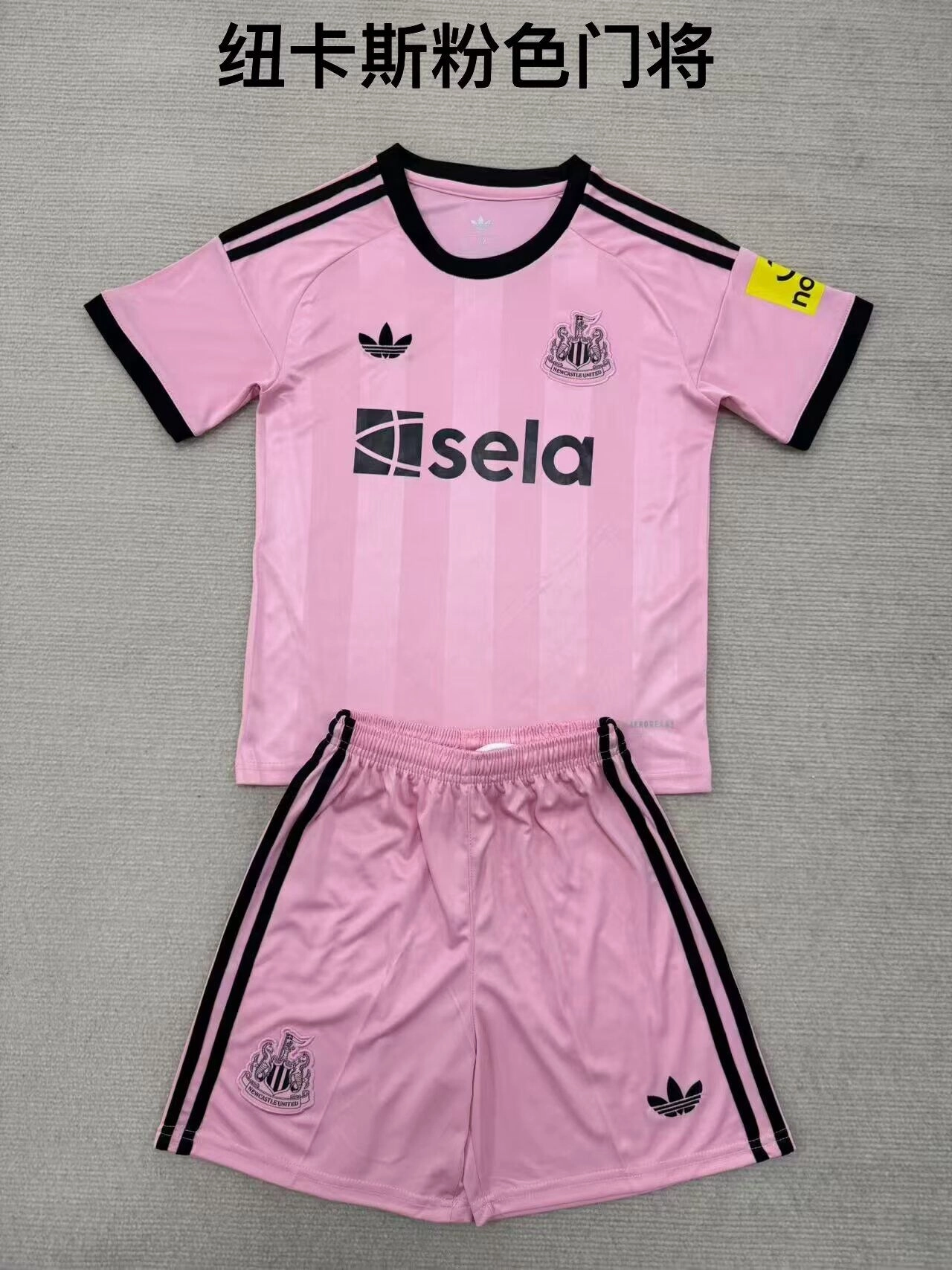 Clubes26-KitNino-Newcastle-United-portero-color-rosa-portada Kit de niño Newcastle United portero color rosa 25/26 - Imagen 1