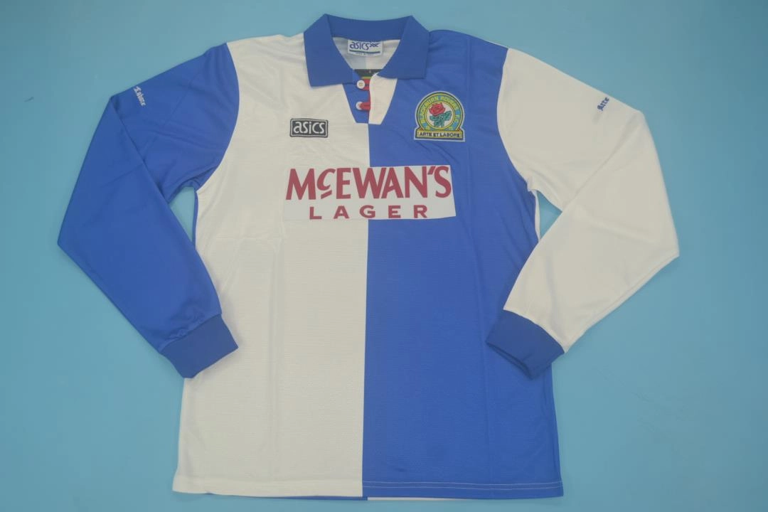 Retro-Clubes-Blackburn-95-96-manga-larga-portada Blackburn Rovers retro manga larga 95/96 - Imagen 1