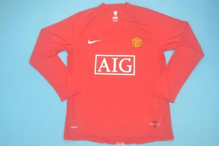 Manchester United retro manga larga 07/08 local