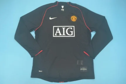Manchester United retro manga larga 07/08 visitante