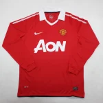 Manchester United retro manga larga 10/11 local