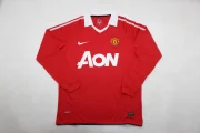 Manchester United retro manga larga 10/11 local