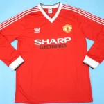 Manchester United retro manga larga 82/83 local