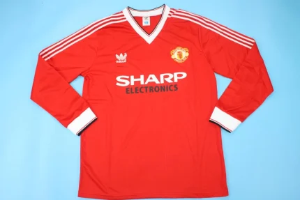 Manchester United retro manga larga 82/83 local