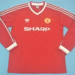 Manchester United retro manga larga 86/88 local