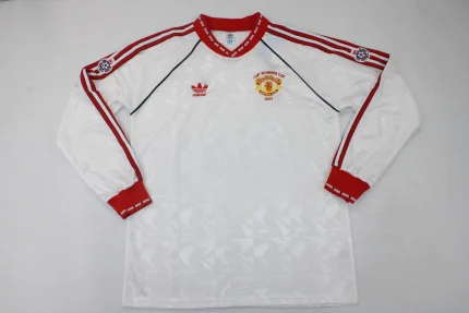 Manchester United retro manga larga 90/92 visitante