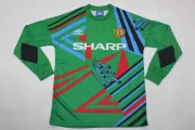 Manchester United retro manga larga 92/93 portero verde