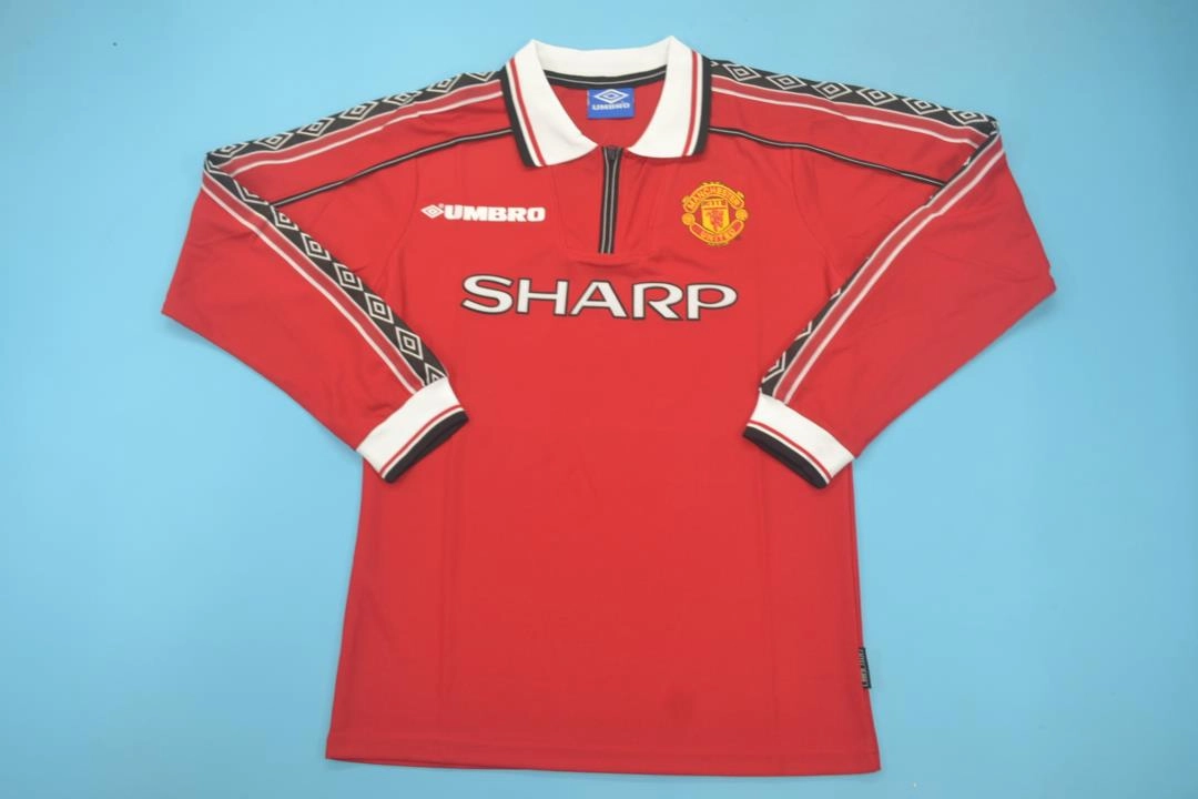 Retro-Clubes-Manchester-United-98-99-manga-larga-local-portada Manchester United retro manga larga 98/99 local - Imagen 1