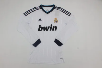 Real Madrid retro manga larga 12/13 local versión jugador