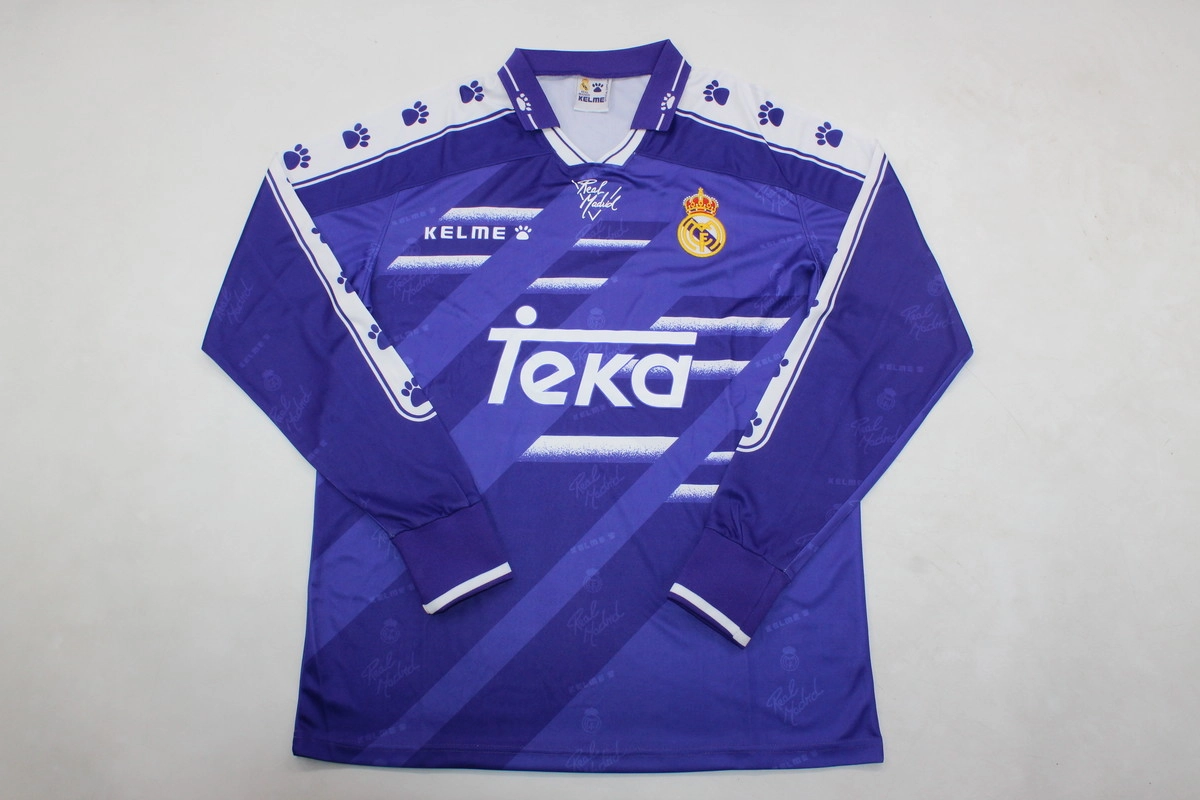 Retro-Clubes-Real-Madrid-94-96-manga-larga-visitante-portada Real Madrid retro manga larga 94/96 visitante - Imagen 1