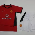 Kit de niño Manchester United retro 02/04 local