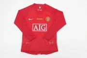 Kit de niño Manchester United retro 07/08 local manga larga - Imagen 9