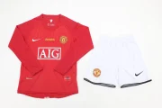 Kit de niño Manchester United retro 07/08 local manga larga