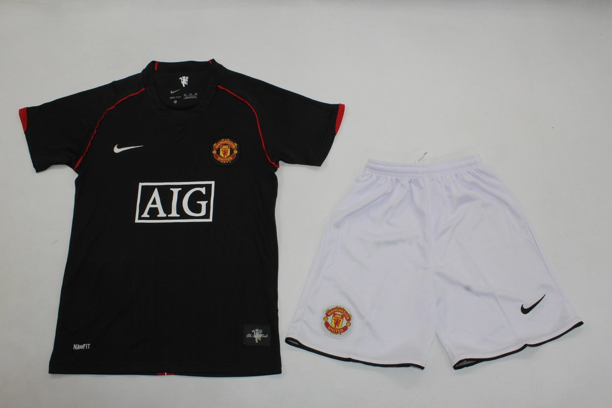 Retro-Kit-de-Niño-Manchester-United-07-08-visitante-portada Kit de niño Manchester United retro 07/08 visitante - Imagen 1