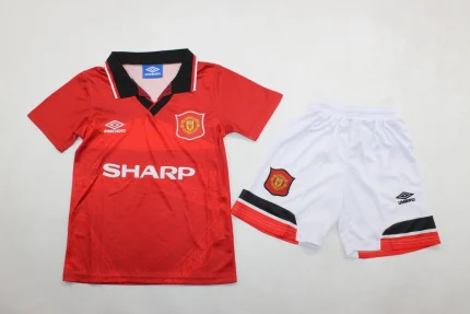 Kit de niño Manchester United retro 94/95 local