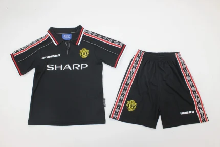 Kit de niño Manchester United retro 98/99 alternativa
