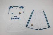 Kit de niño Real Madrid retro 17/18 local manga larga