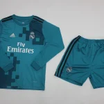 Kit de niño Real Madrid retro 17/18 visitante manga larga