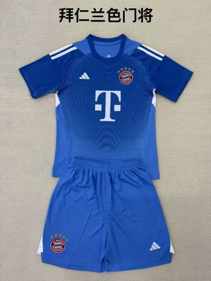 Kit de niño Bayern Münich portero color azul 25/26