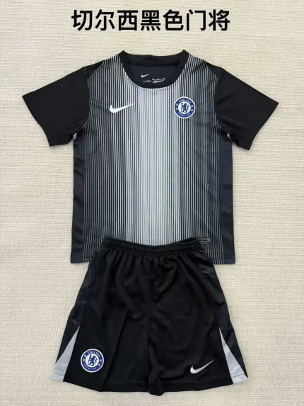Kit de niño Chelsea portero color negro 25/26