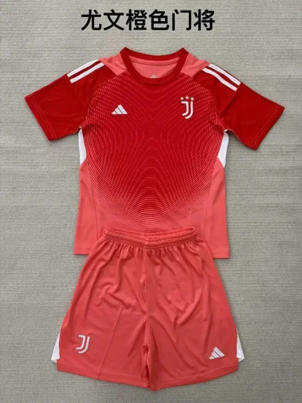 Kit de niño Juventus portero color rojo 25/26