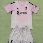 Kit de niño Liverpool portero color rosa 25/26