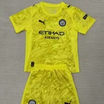 Kit de niño Manchester City portero color amarillo 25/26