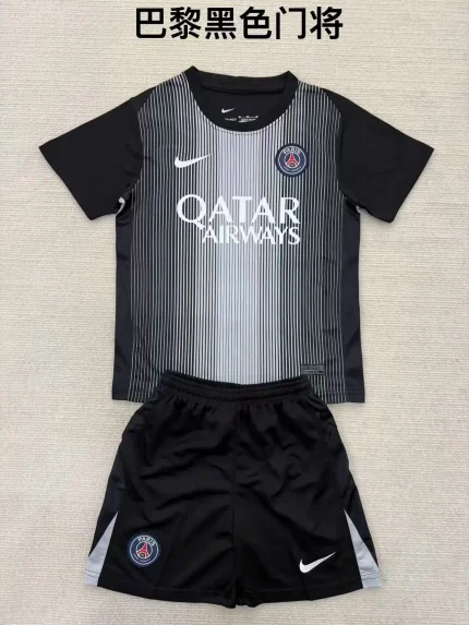 Kit de niño PSG portero color negro 25/26