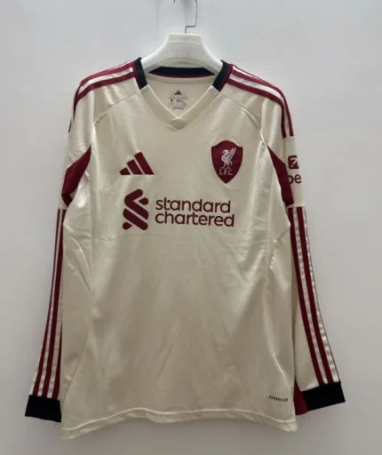 Liverpool visitante manga larga 25/26
