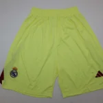 Short Real Madrid portero color amarillo 25/26