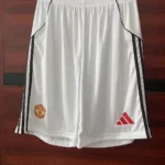 Short Manchester United local color blanco 25/26