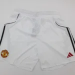 Short Manchester United local color blanco 25/26 versión jugador