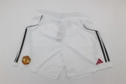 Short Manchester United local color blanco 25/26 versión jugador