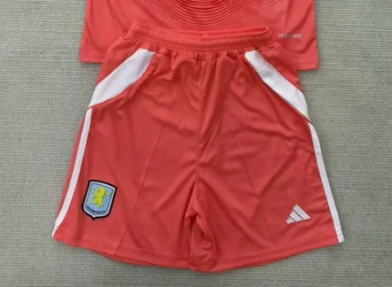 Short Aston Villa portero color rojo 25/26