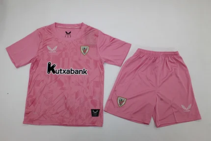 Kit de niño Athletic Club portero color rosa 25/26