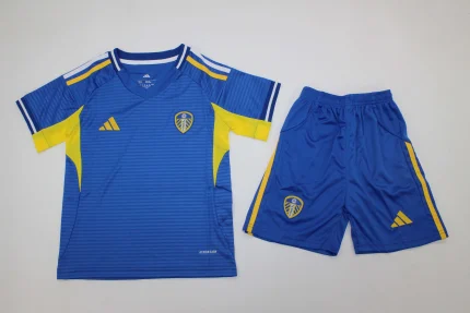 Kit de niño Leeds United visitante