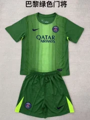 Kit de niño PSG portero color verde 25/26