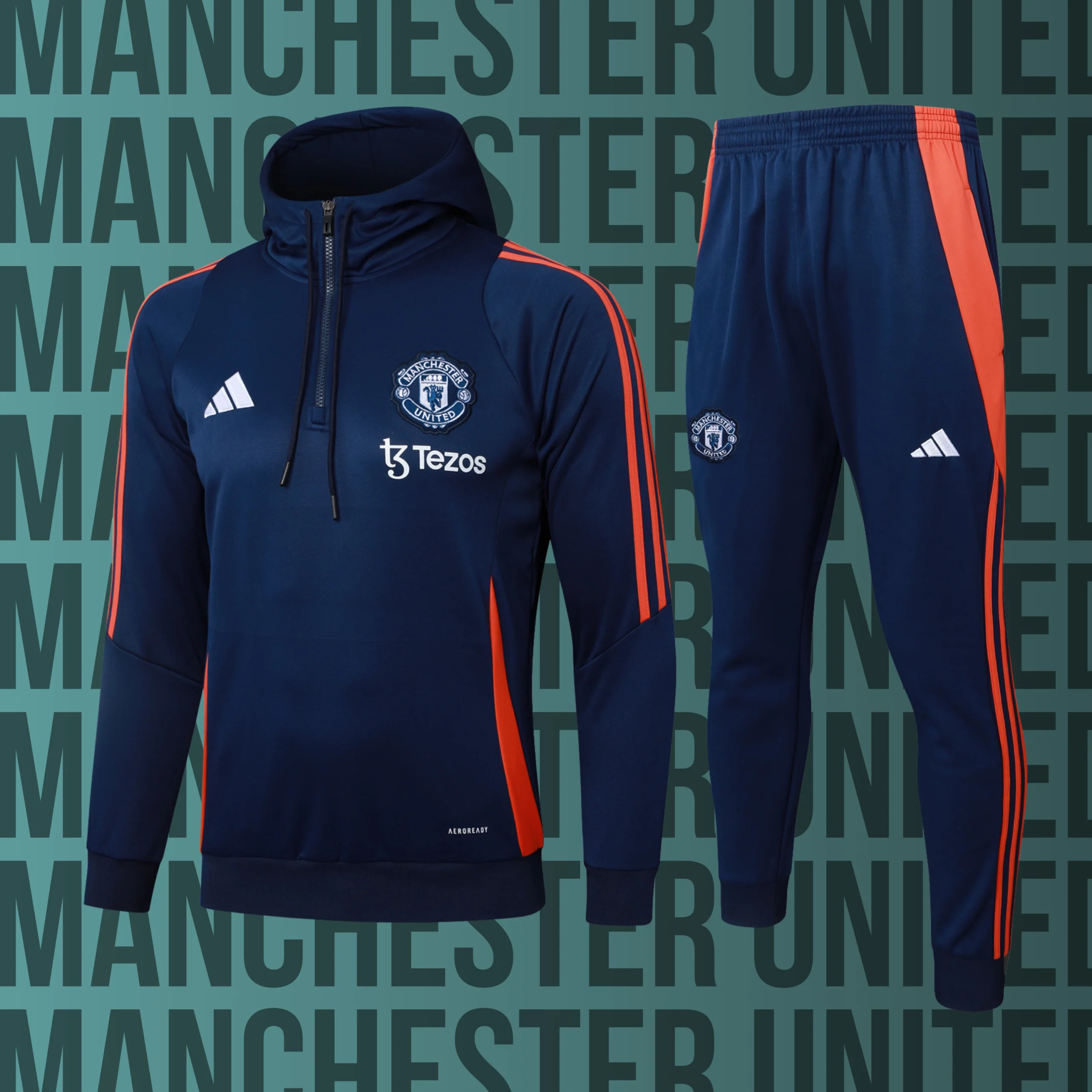 1 Chándal de adulto con gorro Manchester United modelo 01 - Imagen 1