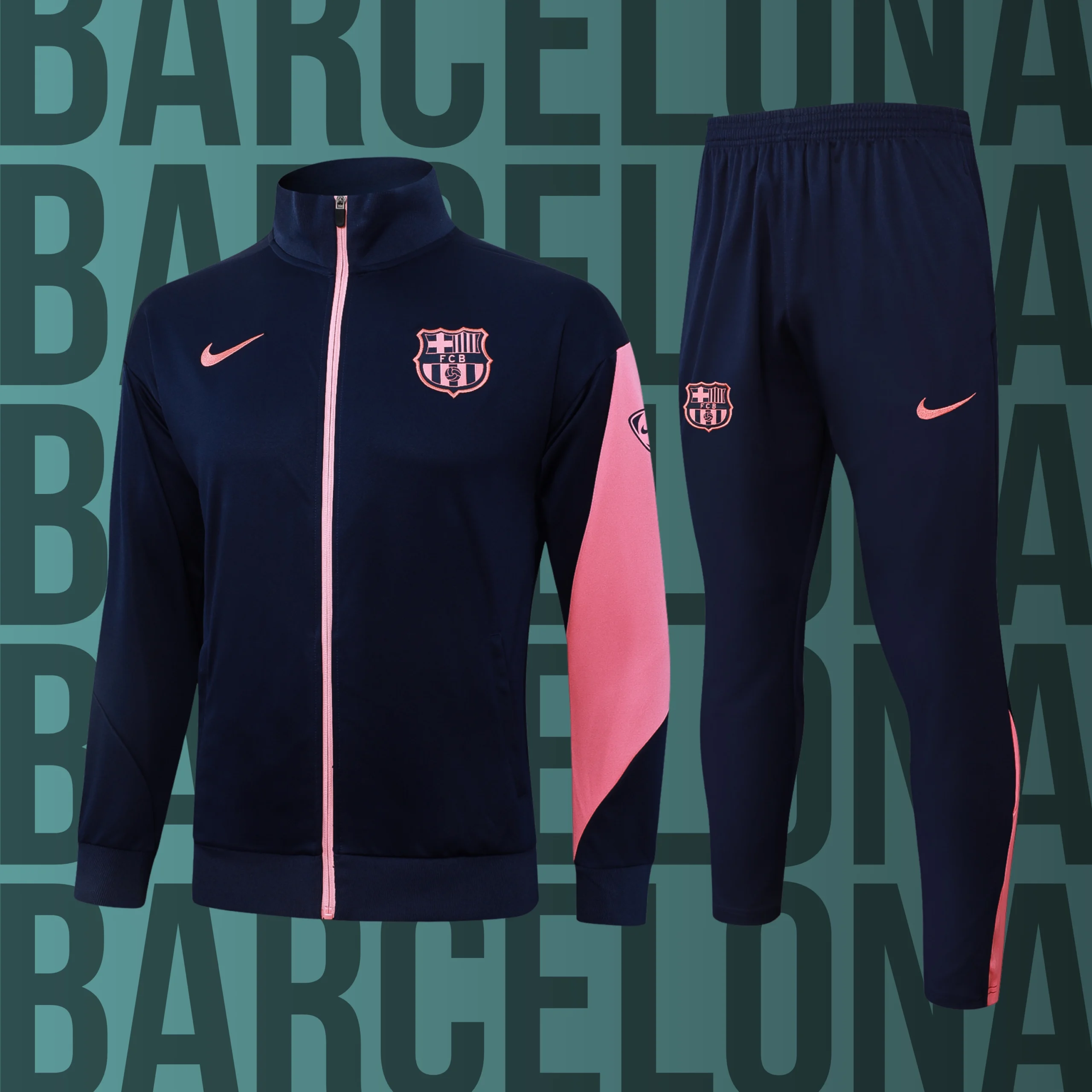 1 Chándal de adulto cremallera completa Barcelona modelo 01 - Imagen 1