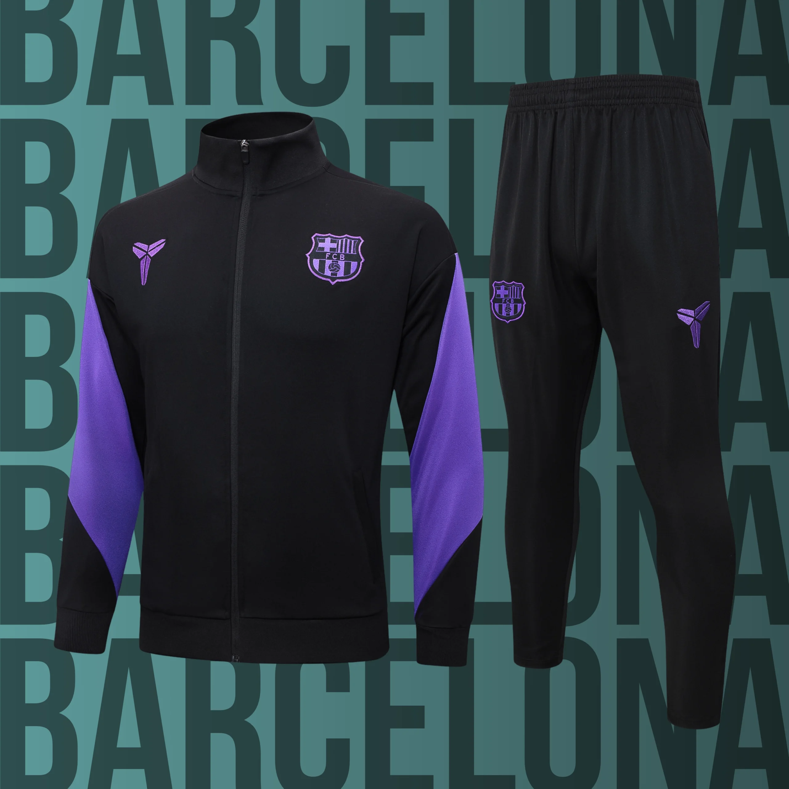 12 Chándal de adulto cremallera completa Barcelona modelo 12 - Imagen 1