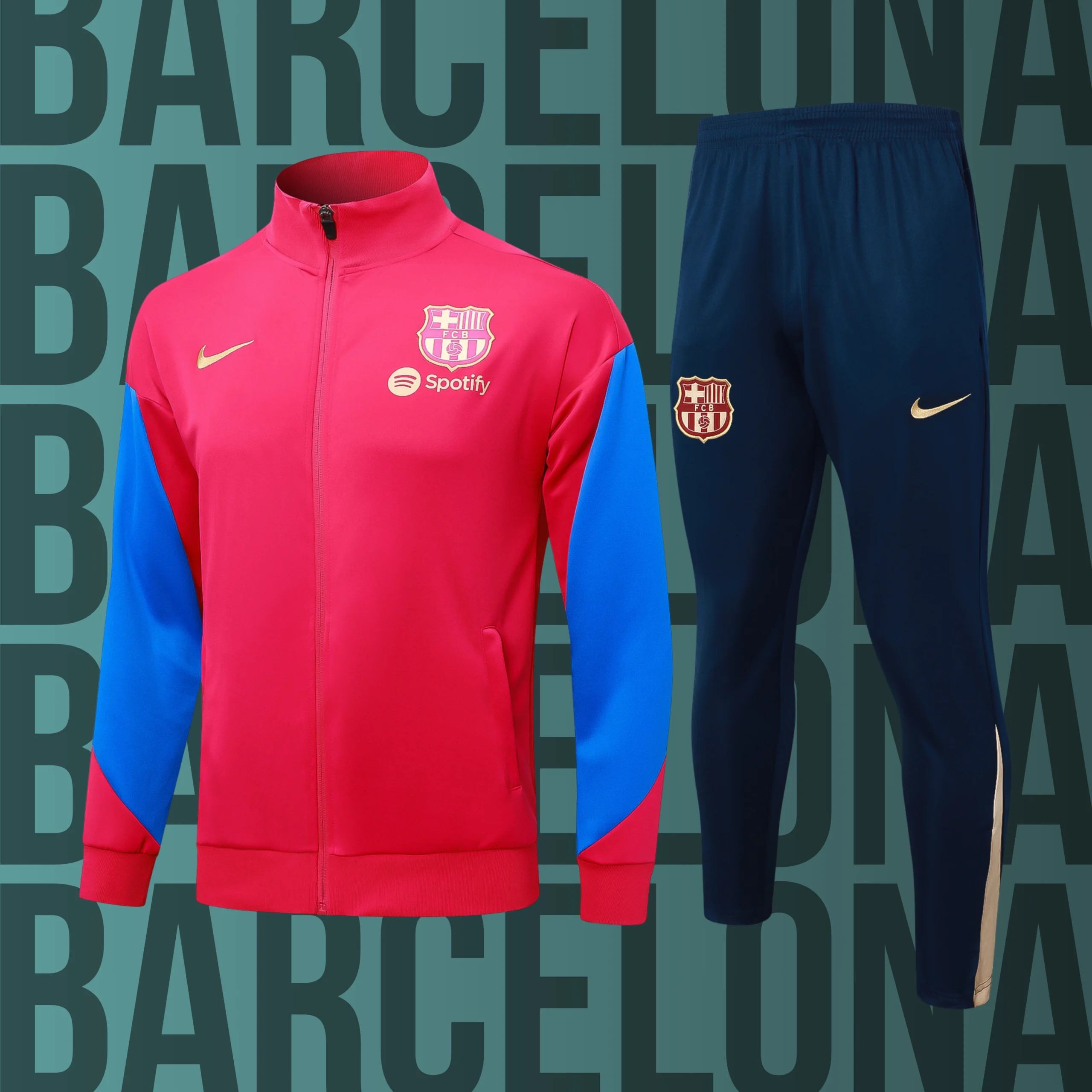 13 Chándal de adulto cremallera completa Barcelona modelo 13 - Imagen 1