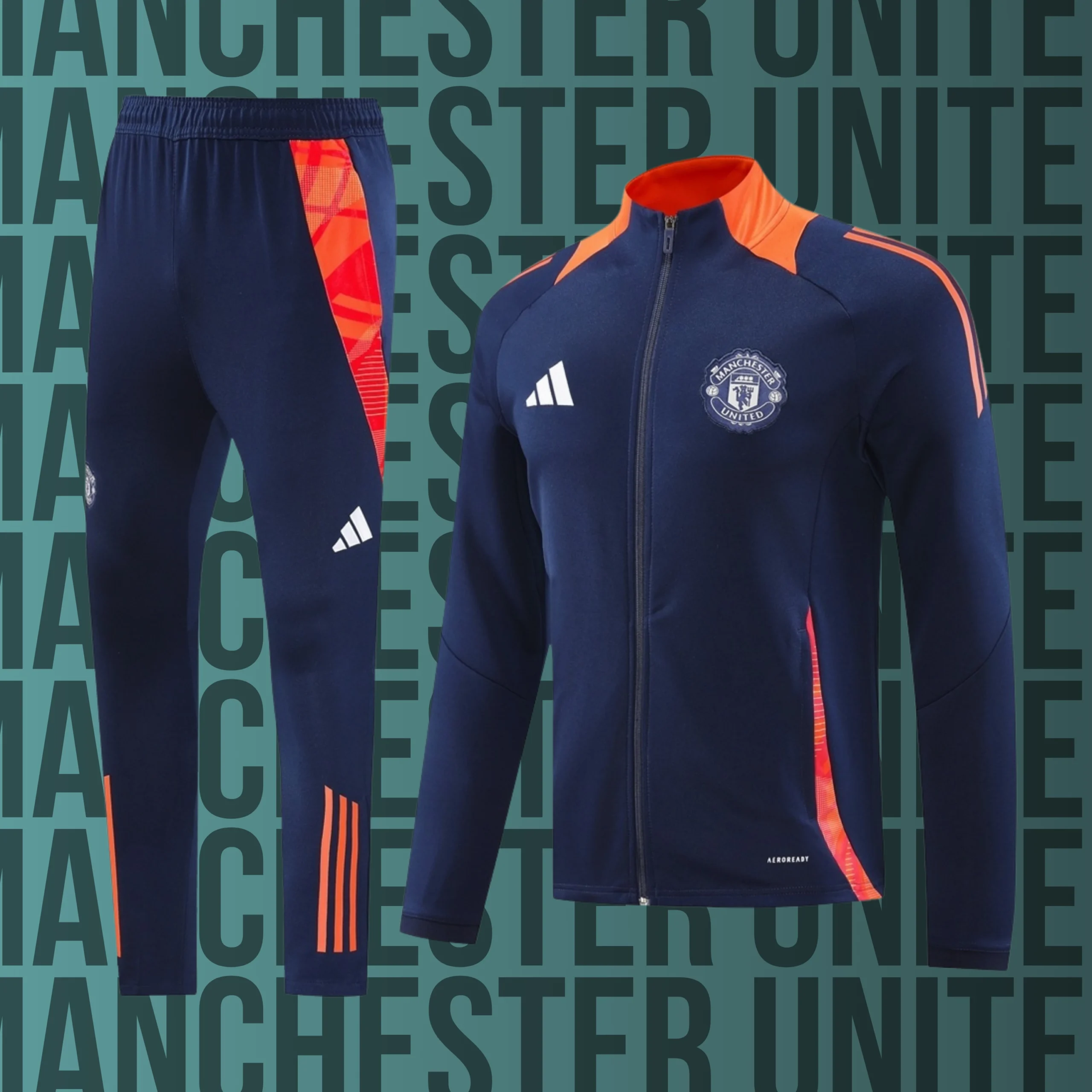 17 Chándal de adulto cremallera completa Manchester United modelo 17 - Imagen 1