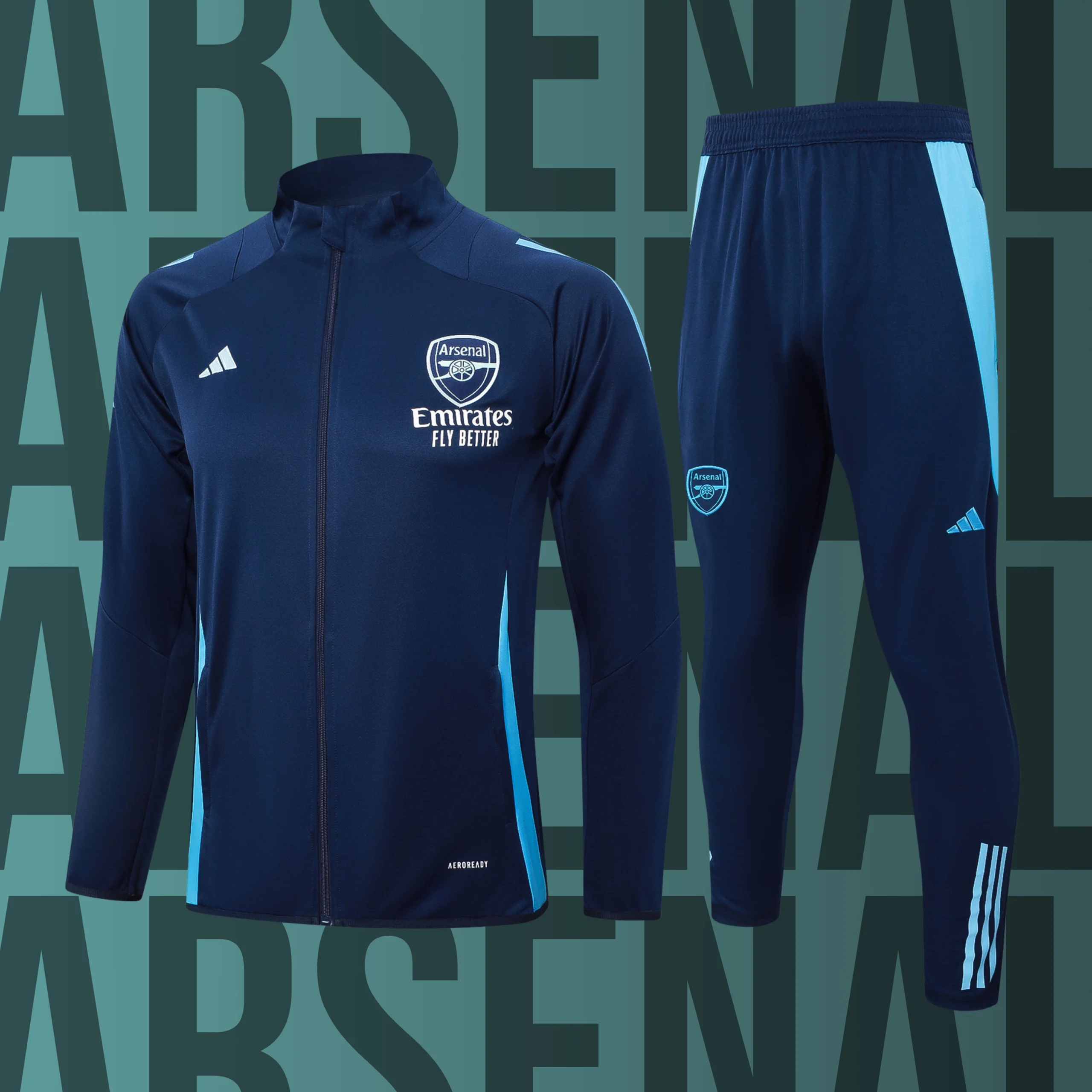 18 Chándal de adulto cremallera completa Arsenal modelo 18 - Imagen 1