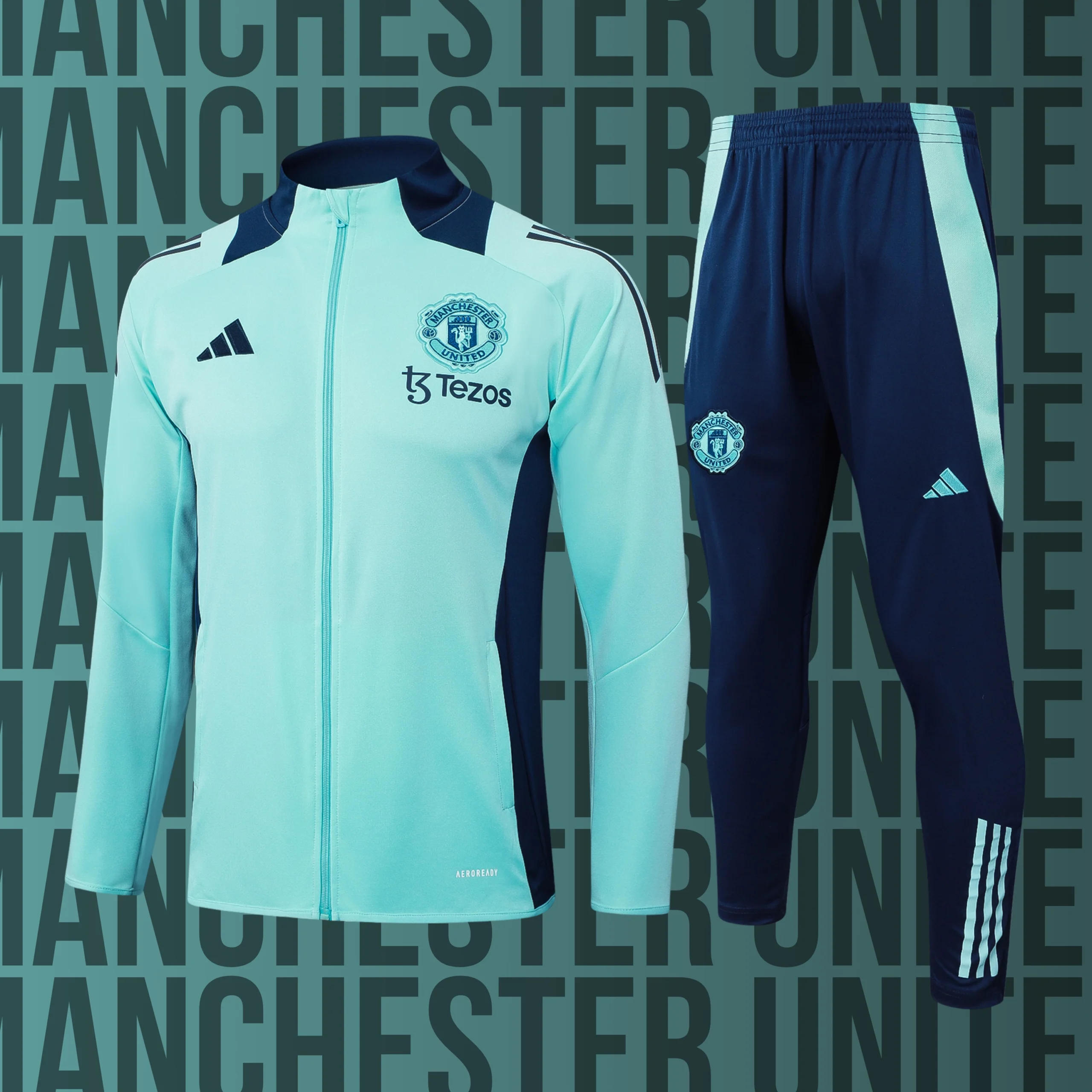 18 Chándal de adulto cremallera completa Manchester United modelo 18 - Imagen 1