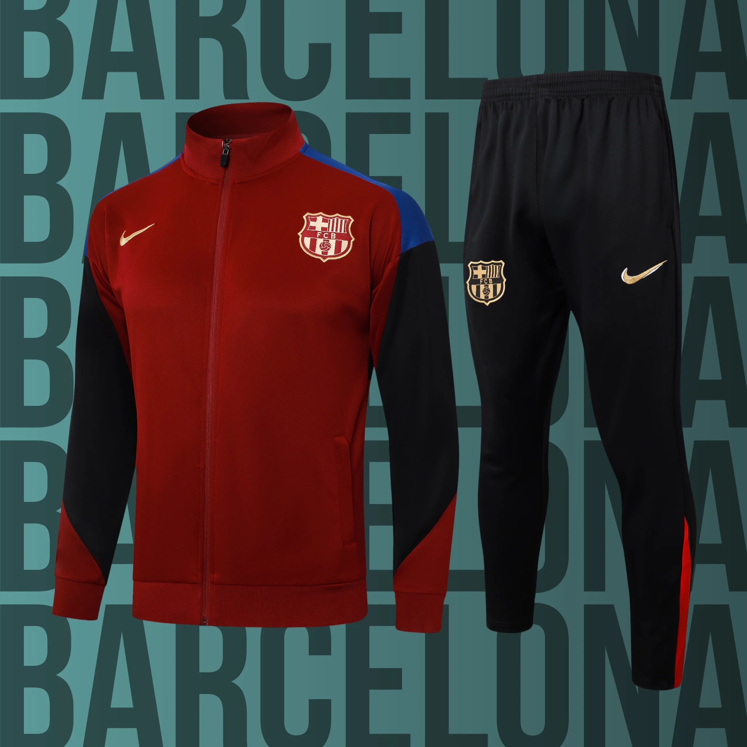 18 Chándal de adulto cremallera completa Barcelona modelo 18 - Imagen 1