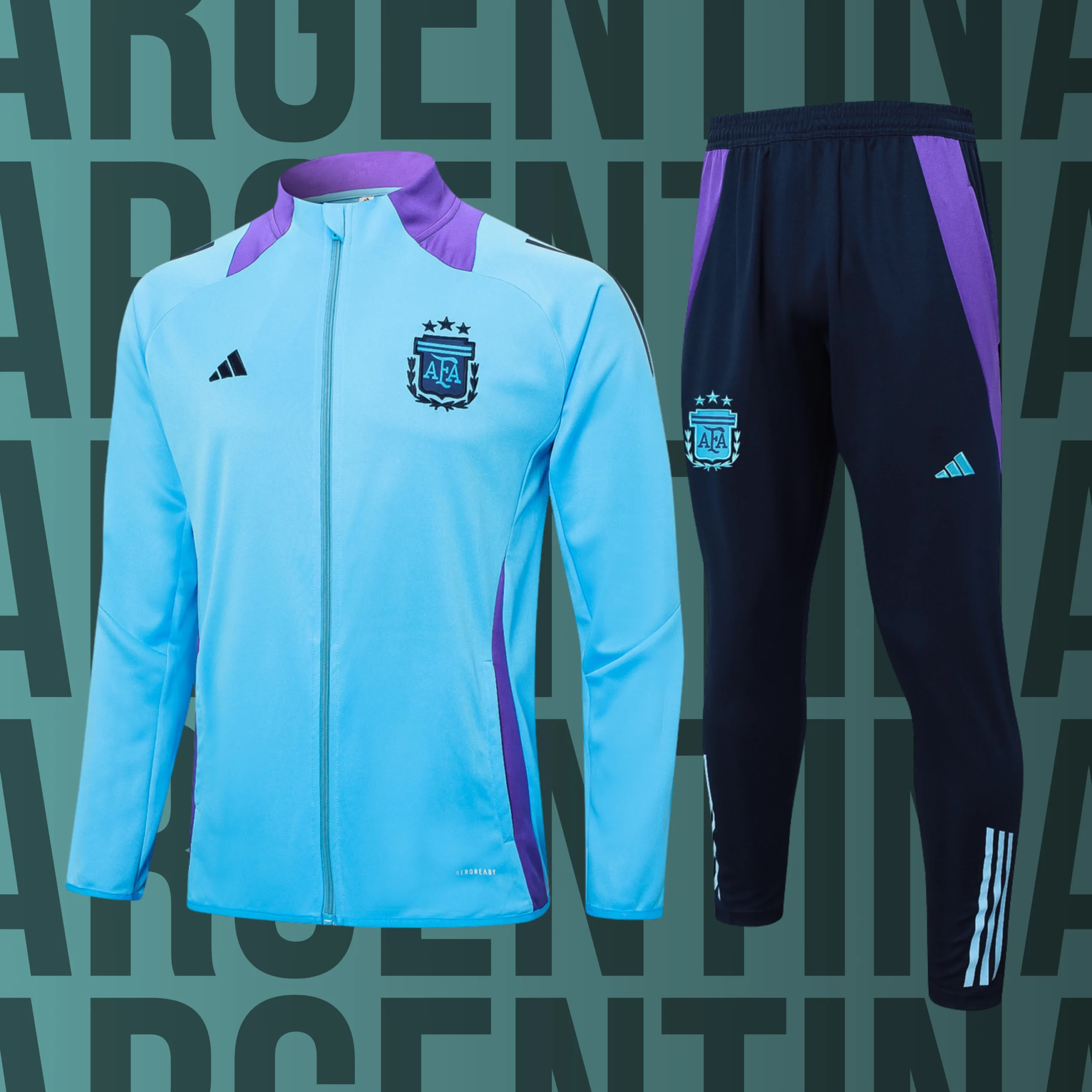 2 Chándal de adulto cremallera completa Argentina modelo 02 - Imagen 1